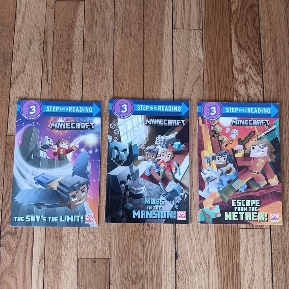 random house Other - Minecraft Step Into Reading Books Set